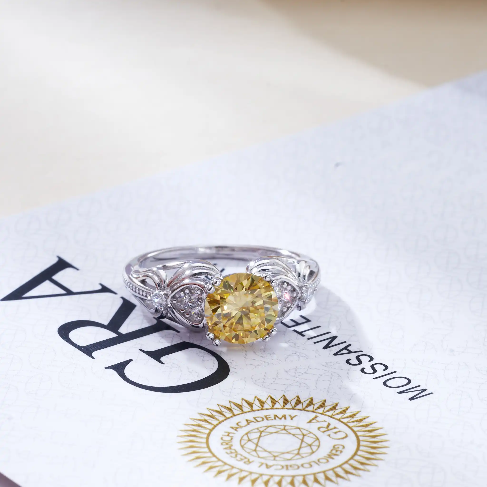 

2CT D Color VVS Moissanite Ring for Women S925 Sterling Silver Lab Diamond Set Bridal Wedding Fine Jewelry Female Accessory