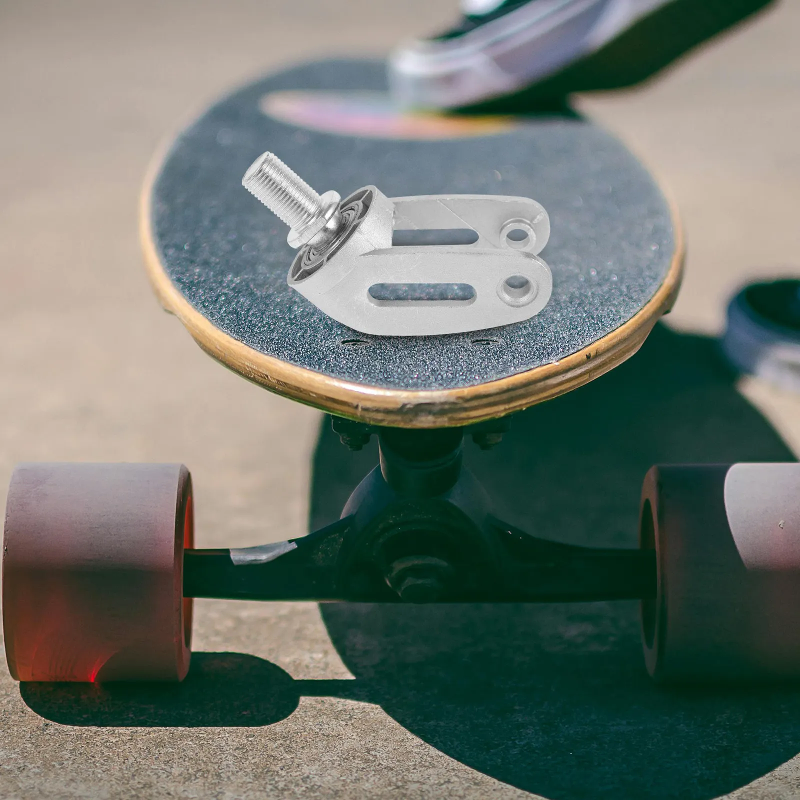 

Skateboard Aluminum Alloy Construction Adjustable Height Easy to Install Sturdy Wheel Support Bracket
