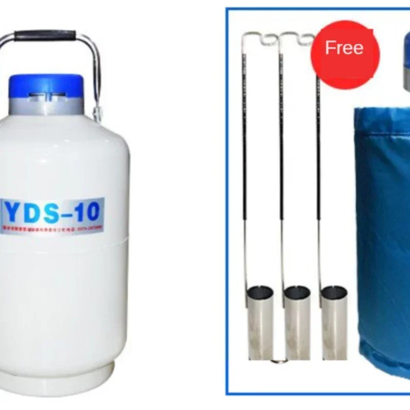 

10/20L Liquid Nitrogen Container Cryogenic Tank Dewar with