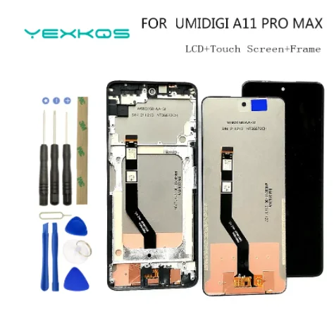 100% Original New 6.8 Inch LCD Display + Touch Screen Digitizer + Frame Assembly Digitizer For UMIDIGI A11 PRO MAX