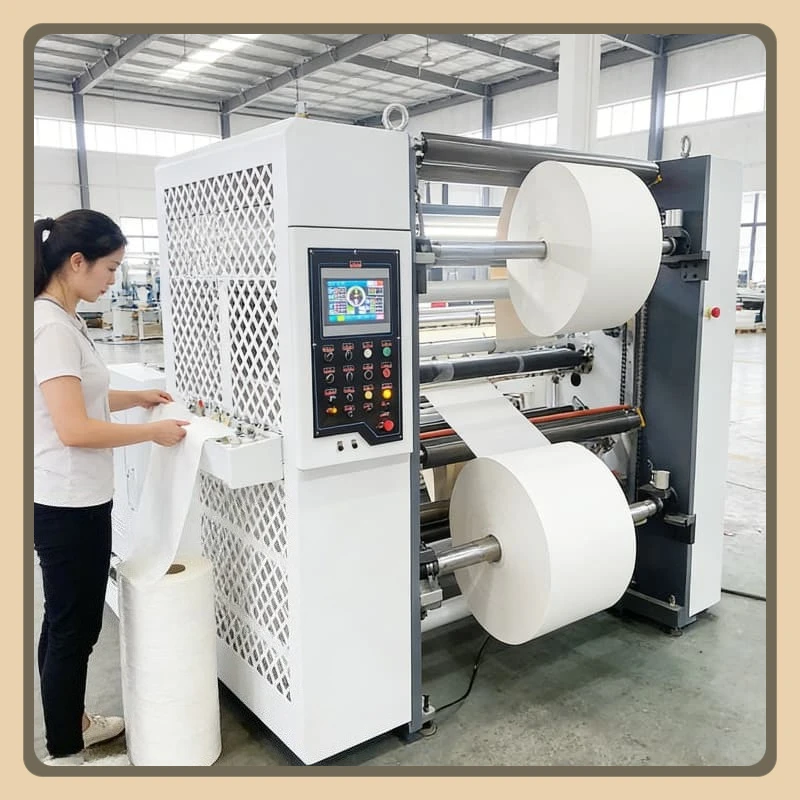 Slitter Rewinder Machine Paper Cutter Automatic Guillotine Industrial Trimmer Kraft Paper Roll Cutting Cardboard Sheet Custom