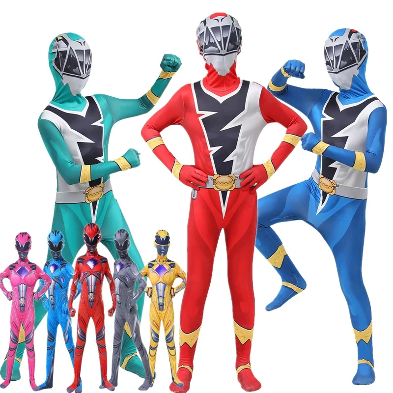 

❤2026❤ Kids/Adult Halloween Costume Power Morpher Superhero Samurai Sentai Shinkenger Rangers Cosplay Boys Girls Fantasia Cost❤