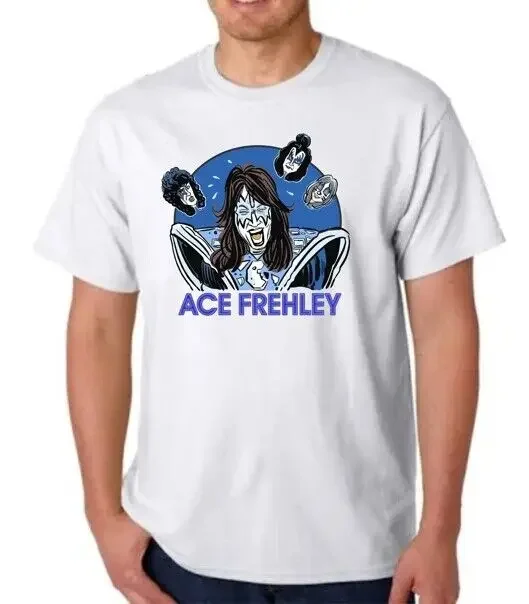 ACE FREHLEY KISS PLUMBER LAUGHING T SHIRT TEE ROCK GLAM GENE PAUL PETER