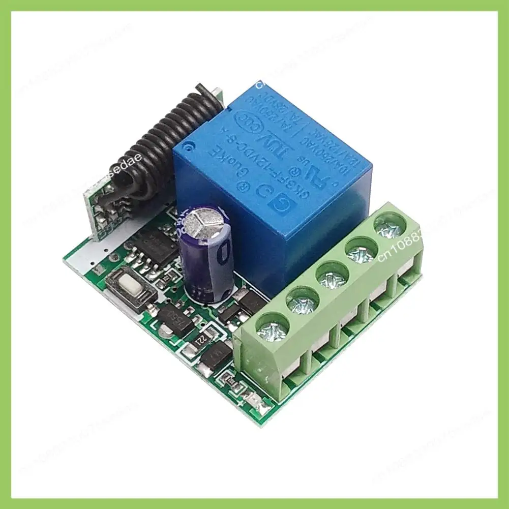 Y19A العالمي لاسلكي للتحكم عن بعد التبديل DC12V 1CH التتابع وحدة الاستقبال RF الارسال 433Mhz الذكية التحكم عن بعد