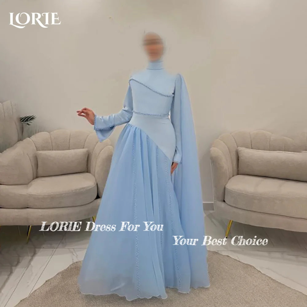 Sukienka wieczorowa LORIE, koronkowa, w stylu saudyjskim, z odkrytymi ramionami, wysokim rozcięciem, o kroju litery A, sukienka na studniówkę, szyfonowa, iluzoryczna suknia na imprezę, do klubu, szyta na miarę.