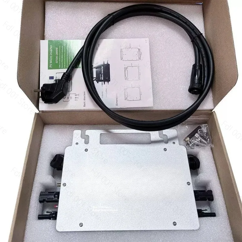 Silver 800W TUYA Smart WIFI Module VDE Certified IP66 Waterproof Grid-Connected Three-Phase Micro Inverter