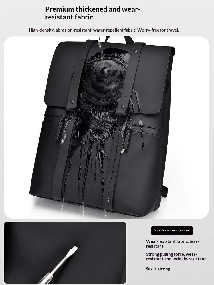 pu-leather-backpack-waterproof-laptop-bag-business-casual-travel-flap-rucksack-breathable-back-trolley-strap-daily-school