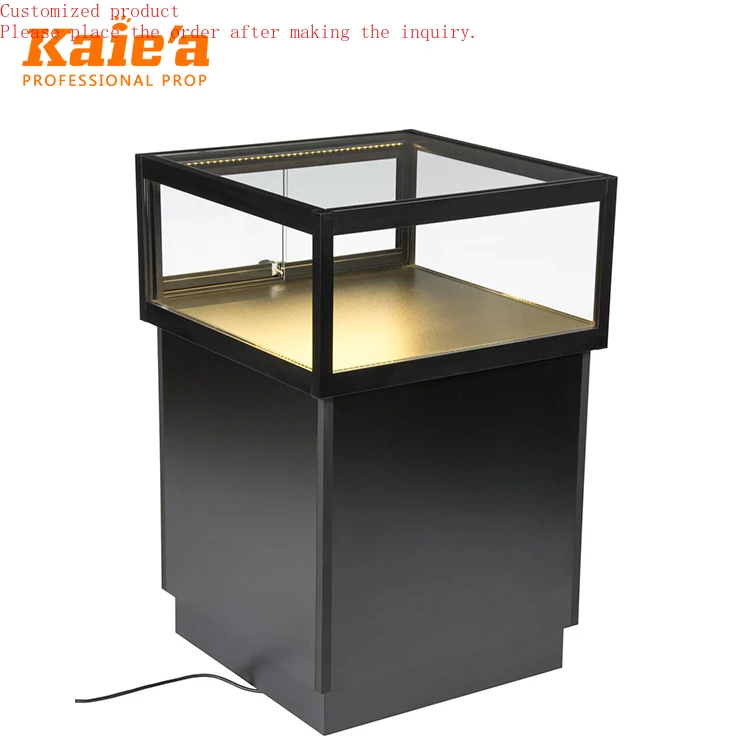 

Metal Jewelry Showcase Display Case for Jewelry Lockable Retail Jewelry Shop Glass Display Cabinet