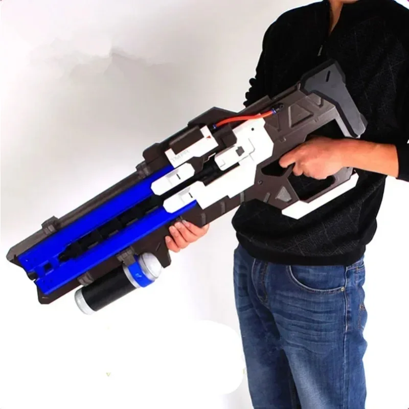 80*30 センチメートルコスプレおもちゃ 76 兵士ヘビーパルスライフルオーバーウォッチピストルモデル小道具武器シミュレーションゴム子供のおもちゃ
