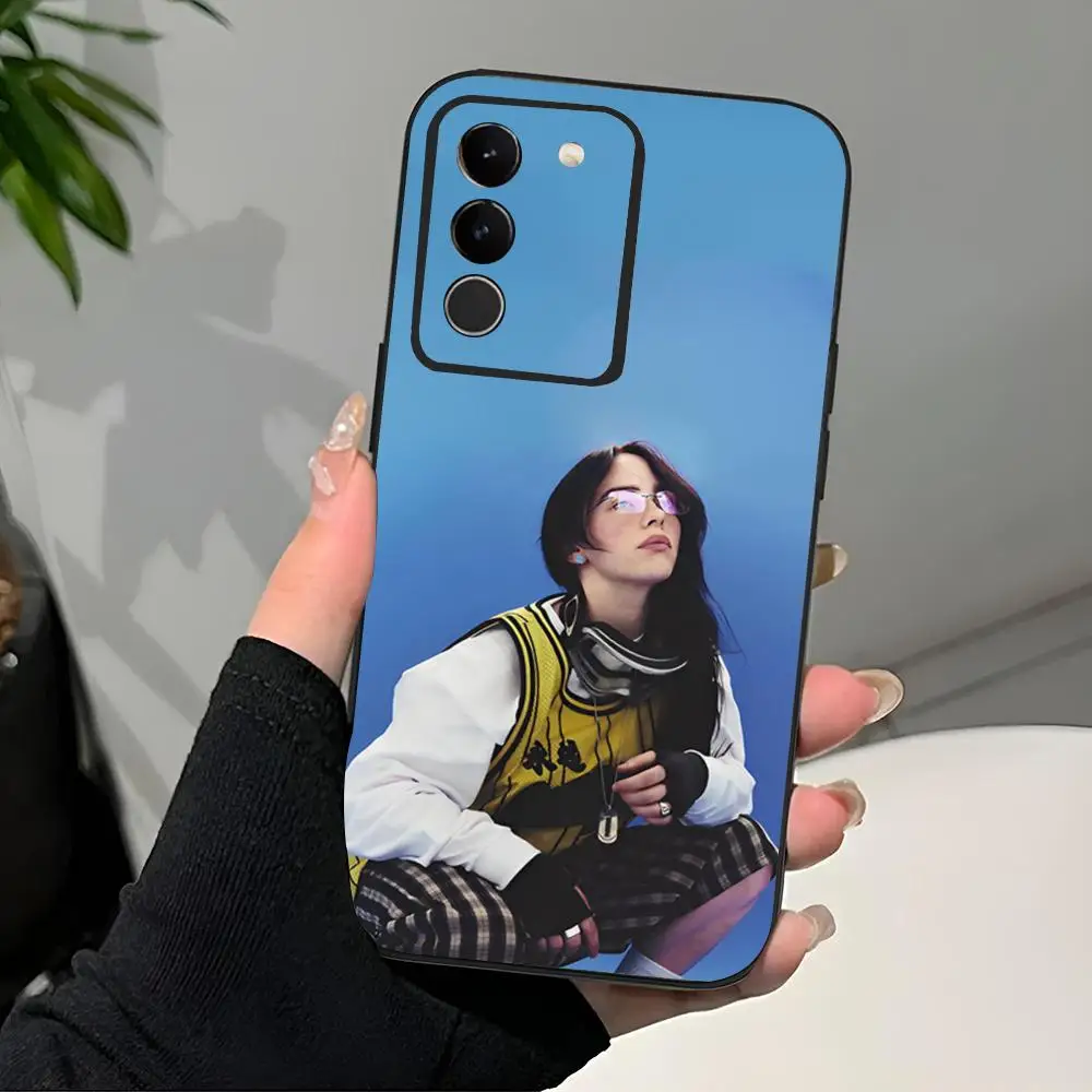 Fashion Singer B-Billie-Es Phone Case Black Soft For Samsung S25 S24 Ultra 23 Fe 22 Plus Galaxy A54 A55 A16 A13 A24 A15 A25