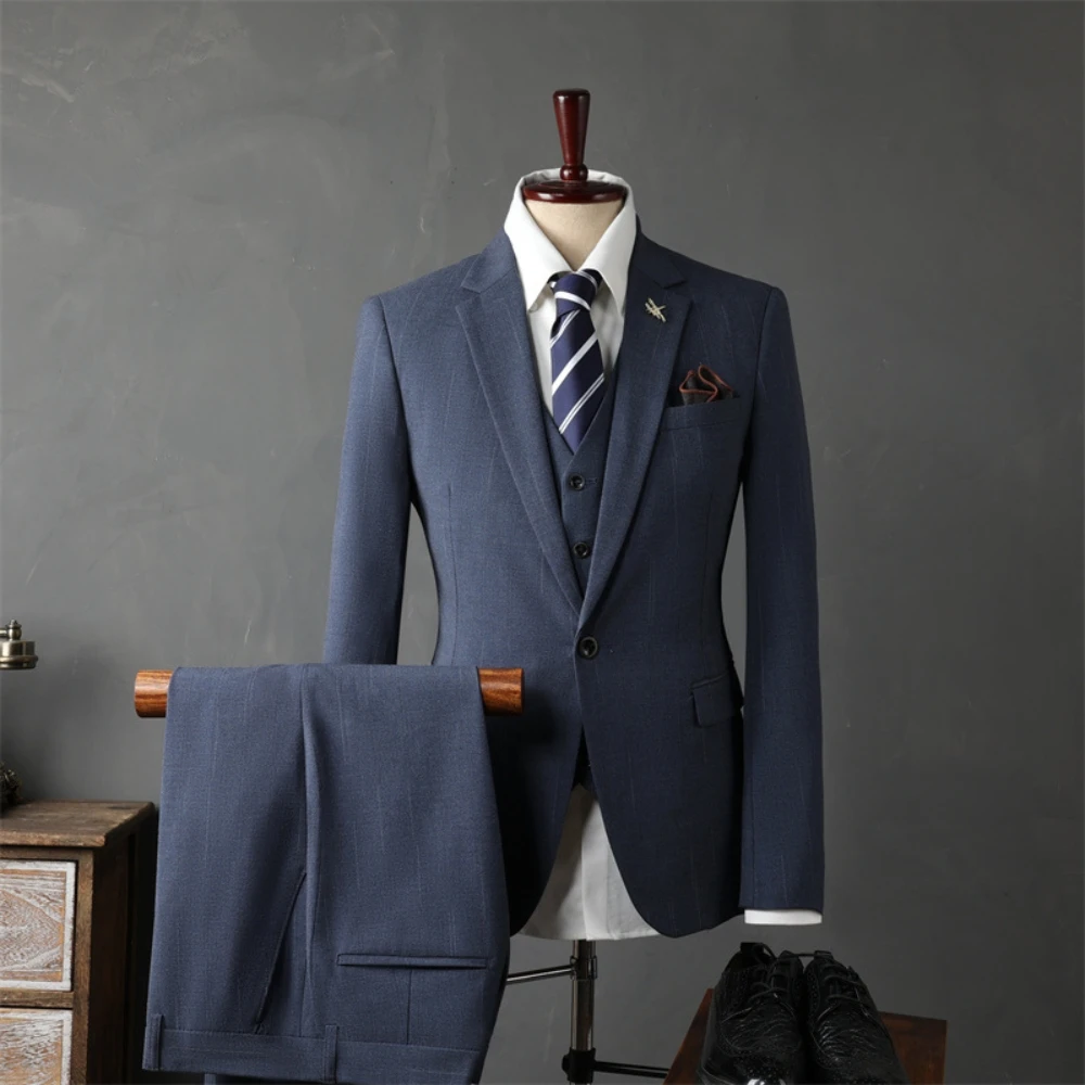 Glamorous S-4XL Men's Suit Formal 2-pieces Elegant Dancing Tuxedo In Stock Popular Banquet Office Business Handsome Groom Wear