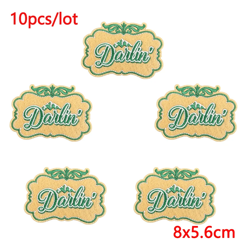 Parches bordados termoadhesivos con letras – Apliques para ropa - imagen 5