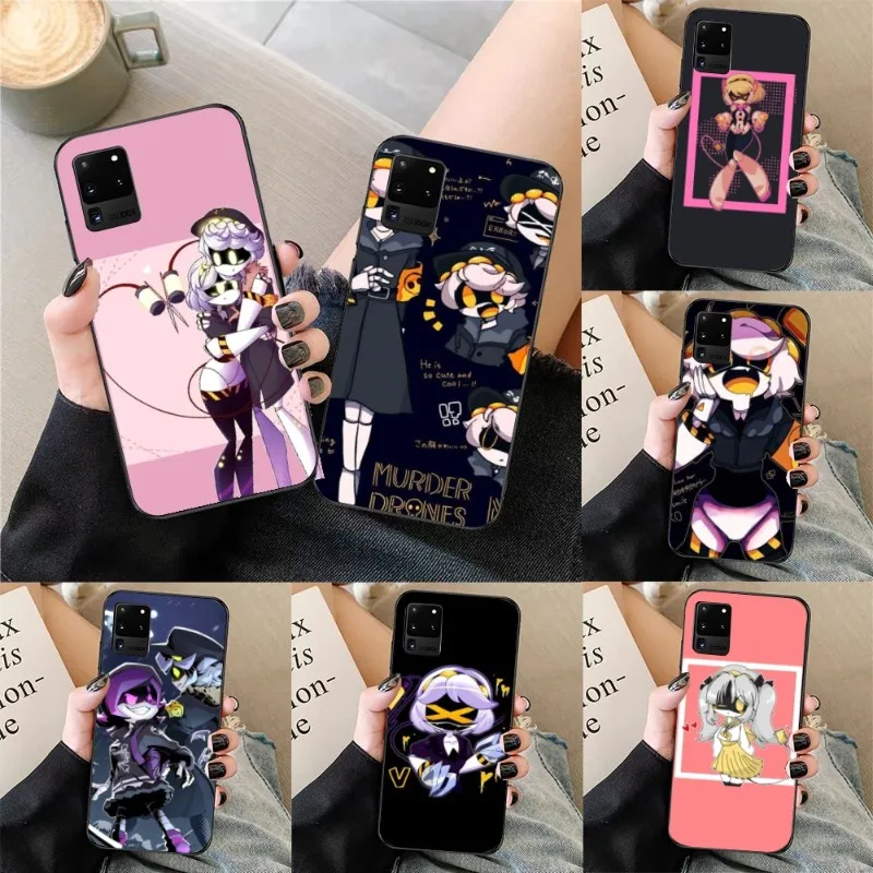 Murders Drones Mobile Cell Phone Case for Samsung Galaxy S23 S22 S21 S10 S9 S8 Plus Ultra Black Soft Phone Cover Funda