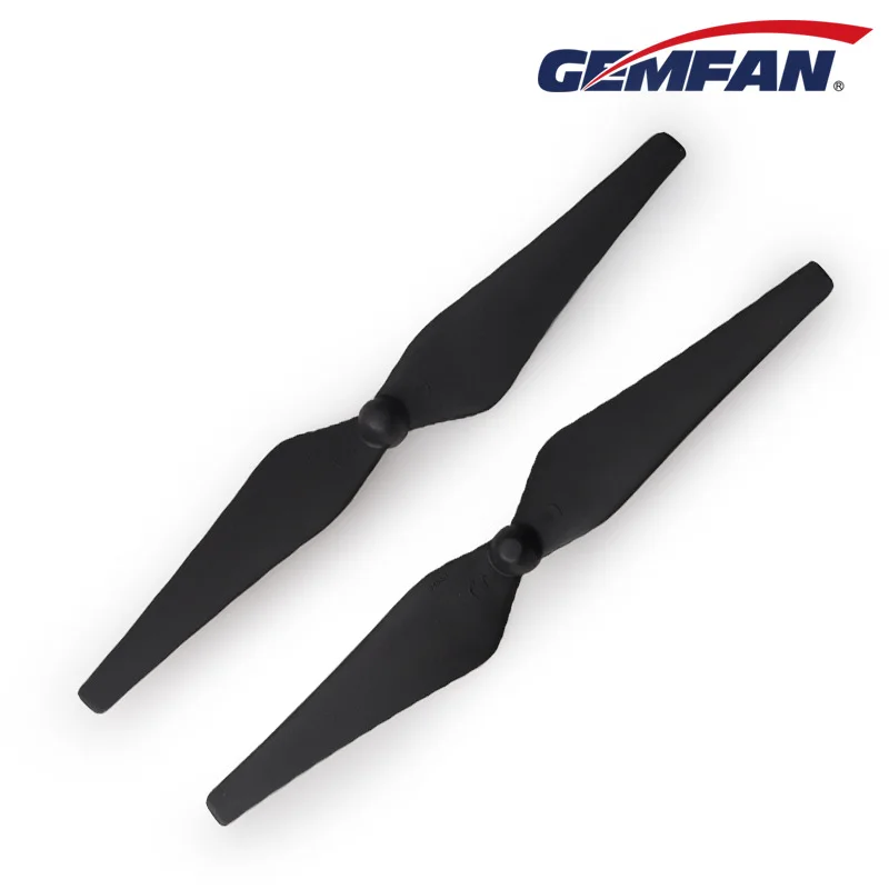 Gemfan Selbstsichernde Mutter, Fiberglas, Nylon, Weiß, Schwarz, 9443, 9-Zoll-Klinge, 1 Paar Vorwärts- und Rückwärtspropeller, Multi-Rotor