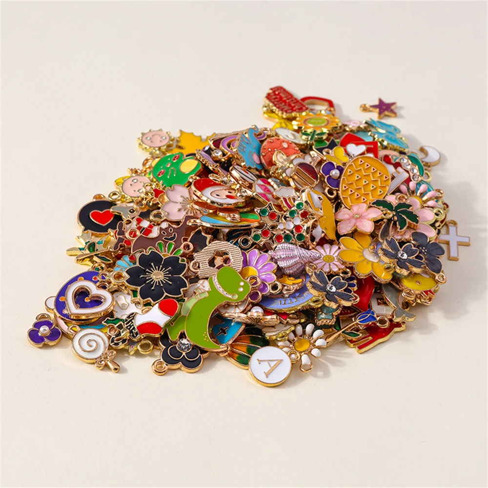 Leslie Heißer Verkauf Gemischte Nette Herz Tier Charms Blume Obst Charms Anhänger für DIY Schmuck Machen Mehr als 5000 Stile Zufällig – Detail 5