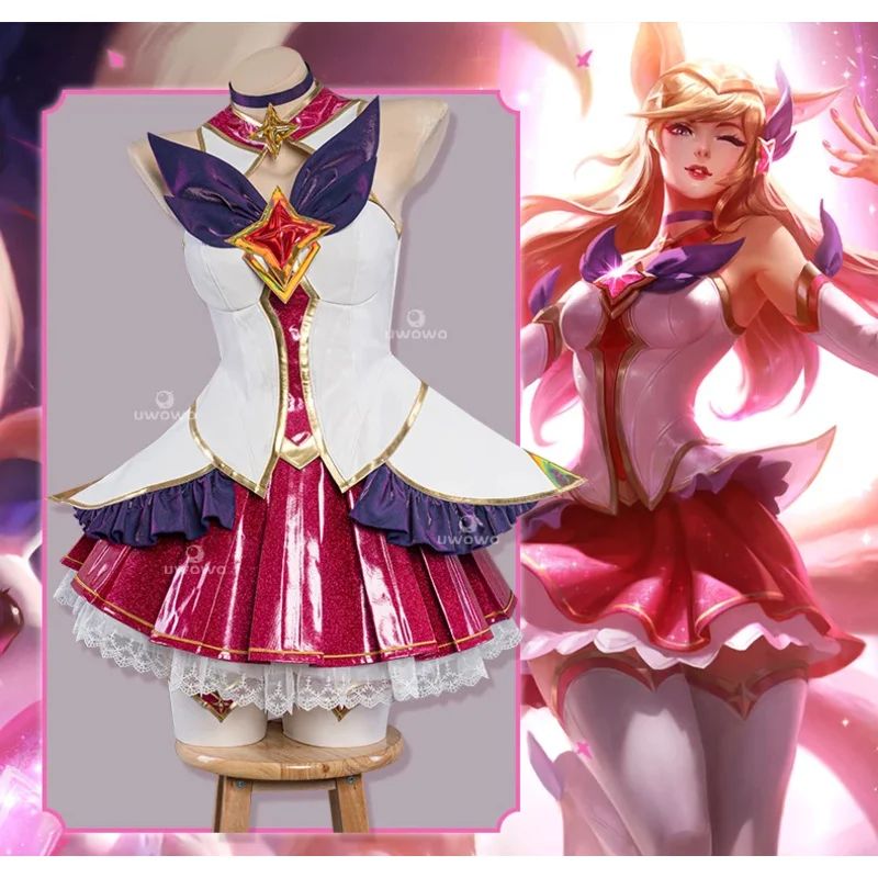 UWOWO Star Guardian Ahri Cosplay League of Legends/LOL: SG K/DA Ahri Xayah Akali Kaisa Stroje Cosplay na Halloween