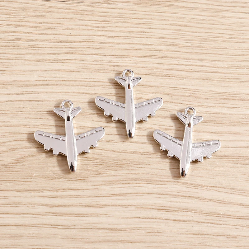 

Tusember 20Pcs 20*22mm Alloy Metal Flight Aircraft Charms DIY Necklaces Earring Handmade Pendants for Jewelry Making Findings