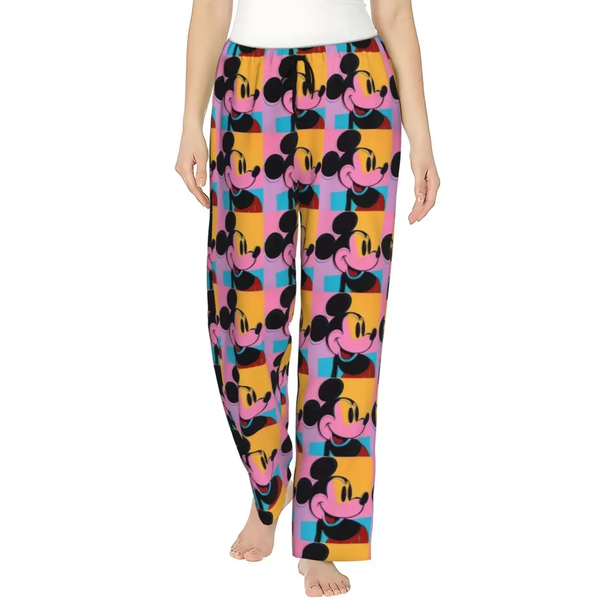 

Women's Cartoon Animation Minnie Mickey Mouse Pajama Pants Custom Print Sleep Sleepwear Bottoms with Pockets