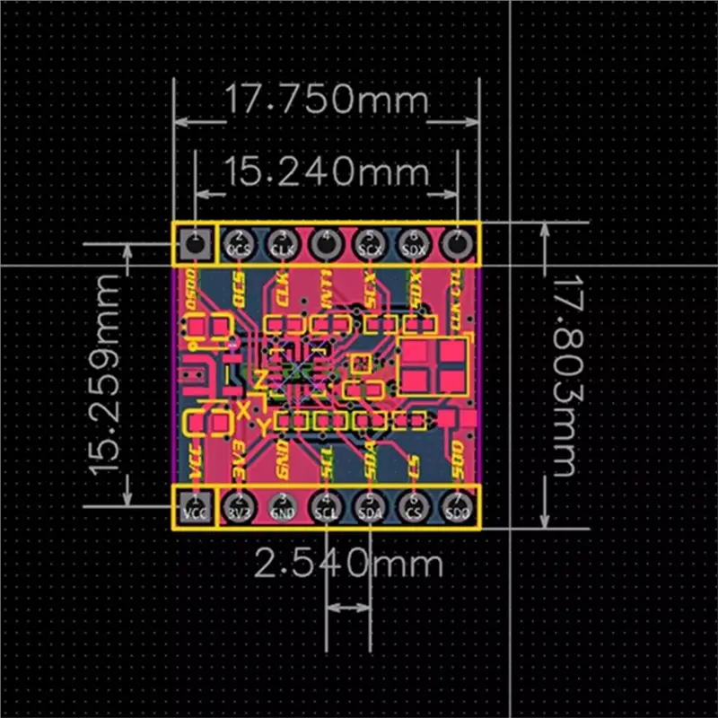 Realizzato per localizzatori Slimevr per progetti fai da te compatibili 5 pezzi ICM-45686 IMU + QMC6309 Modulo magnetometro