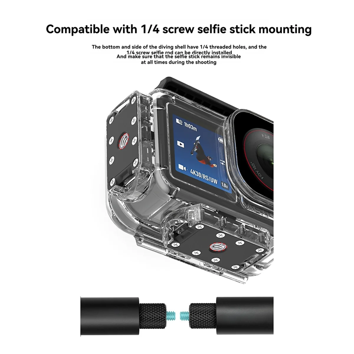 

Водонепроницаемый корпус для Action 5pro/4/3, корпус для дайвинга, аксессуары для крышки объектива, защитный корпус 60 м, спортивная камера