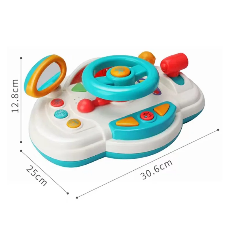 Baby 3in1 Multi-Functional Music Table Early Education Enlightenment Music Simulation Steering Wheel Storytelling Machine Puzzle