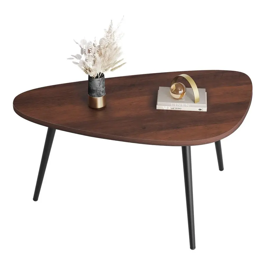 

Oval Coffee Tables, Modern Coffee Table for Living Room, Coffe Table for Small Space Home Office, Easy Assembly, 33.5 W x 18.9 D