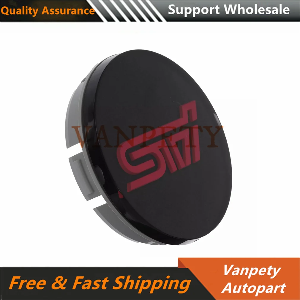 Wheel Center Caps STI ornament Emblem in Red color 28821-FE141  28821FE141 For Subaru Impreza  2008-2011 2.5T