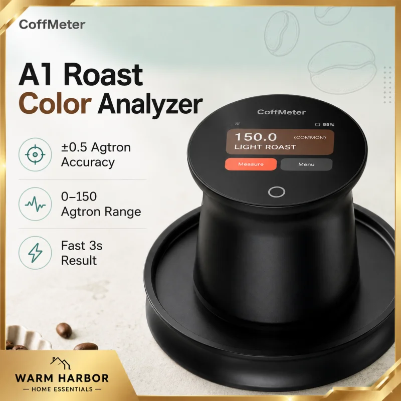 Coffmeter A1 Coffee Roast Color Analyzer Agtron Roast Color Meter Coffee Bean Analyzer Coffee Roasting Tool 0.5 Accuracy App