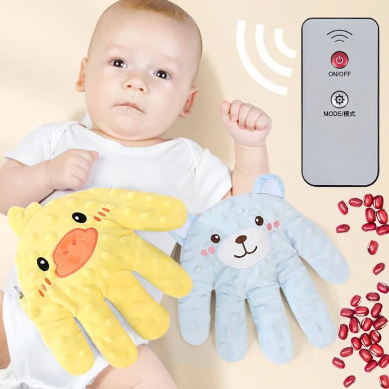 Baby Electric Soothing Palm Sleep Pillow Newborn Heated Remote Control Simulated Palm Slapping Sleep Pad Baby Care Accessories