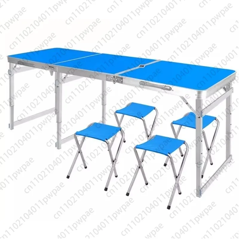 

Aluminum Alloy Foldable Table and Chairs, Extended and Stable, Portable for Outdoor Self-driving Tours and Street Vending