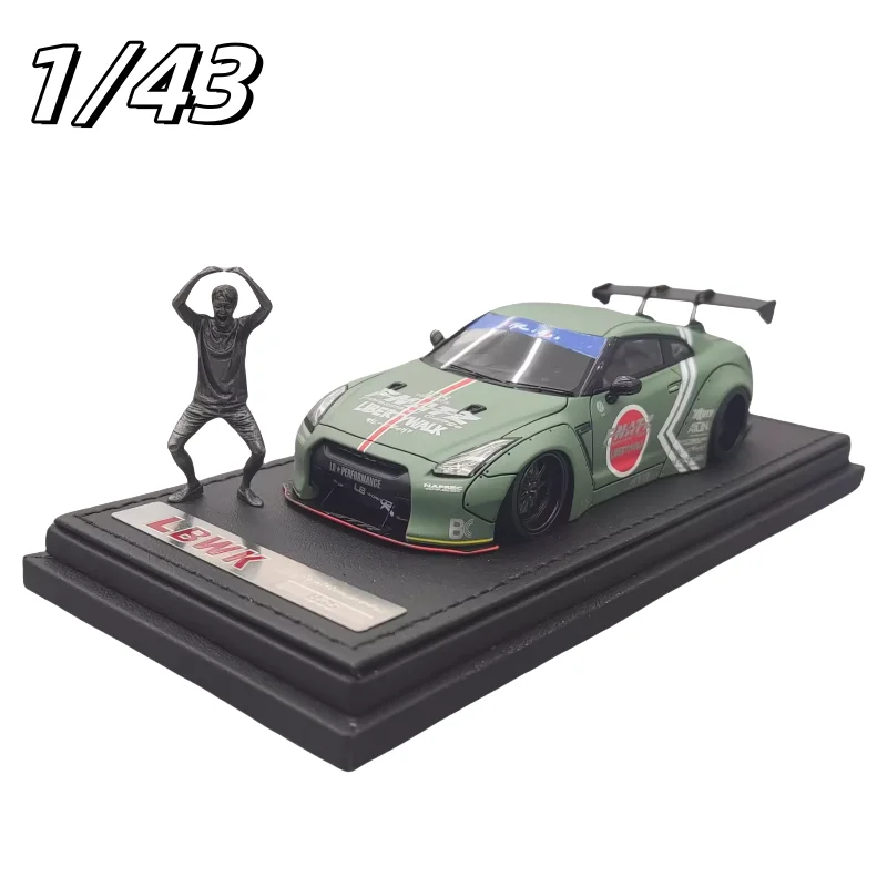 

Модель автомобиля статическая 1:43 Nissan GTR R35 LBWK из смолы, детская коллекция декоративных игрушек, праздничные подарки для детей