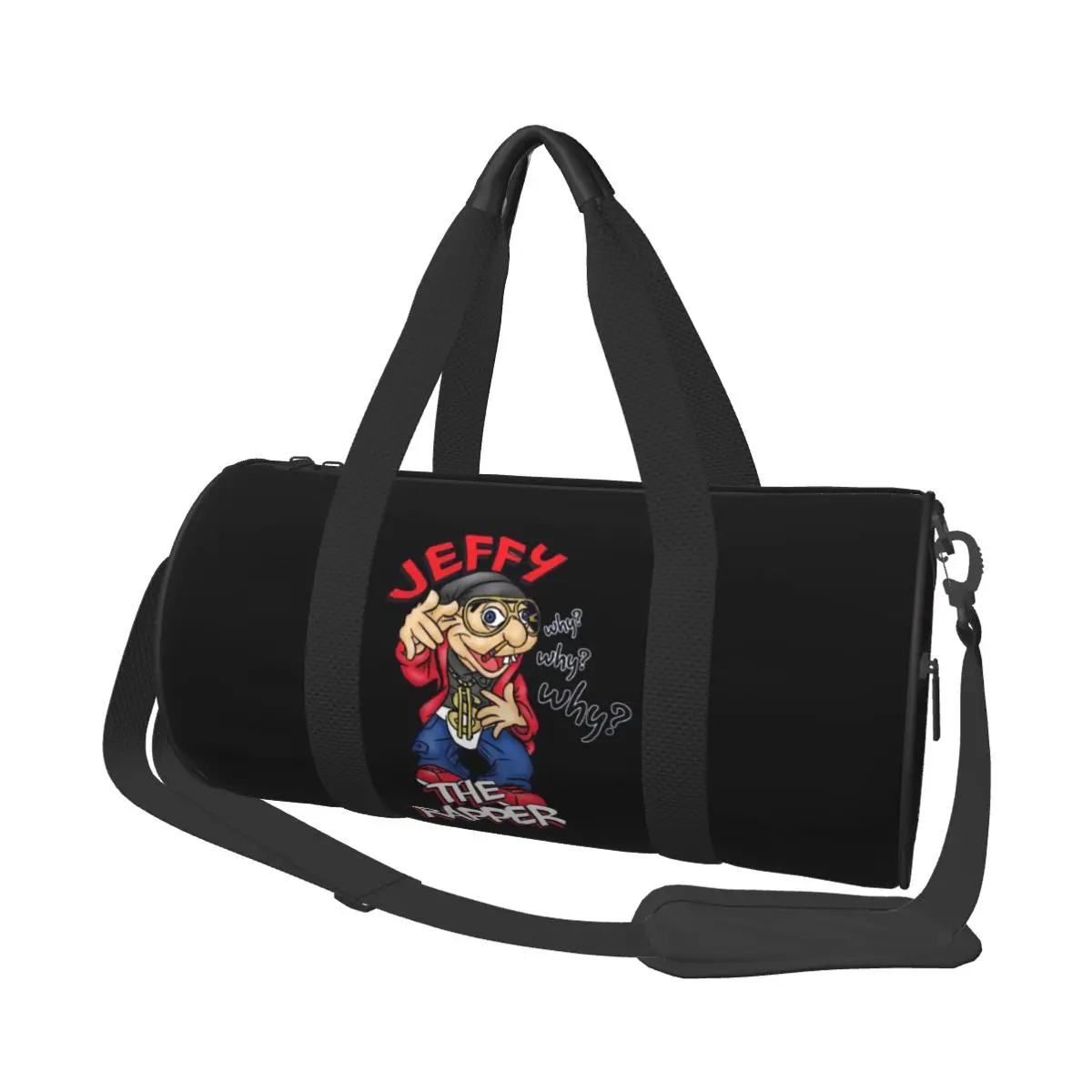 

Jeffy The Rapper SML Character Large Duffle Gym Bag Waterproof Duffle Travel Bags Handbags Fitness bag