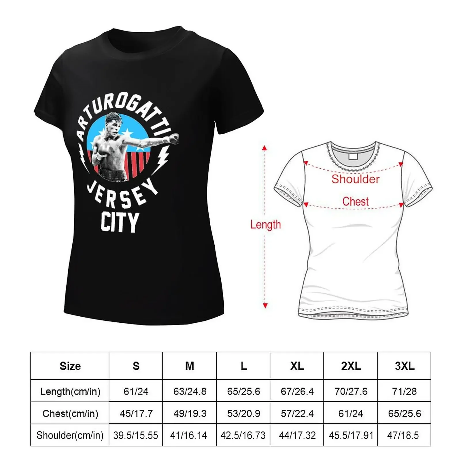 Arturo Gatti Jersey City Essential Funny t-shirt vestiti estetici top plus size top t-shirt nere per le donne