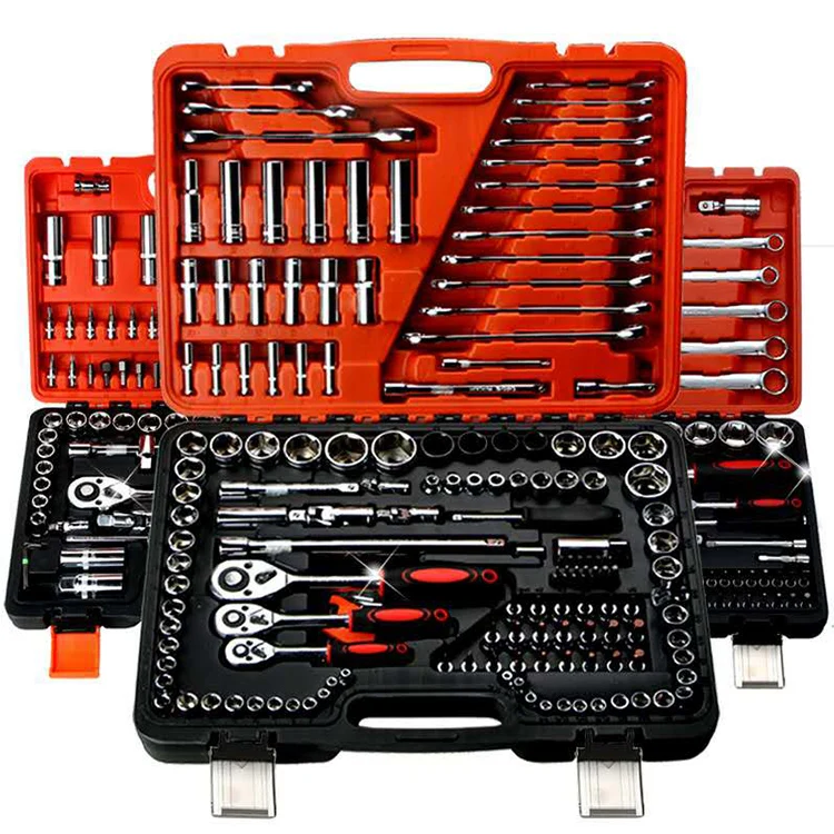 72Pcs 128Pcs 197Pcs New Item Hand Tools For Car Auto Repair Used In Mechanical Tool Set For Auto Repair