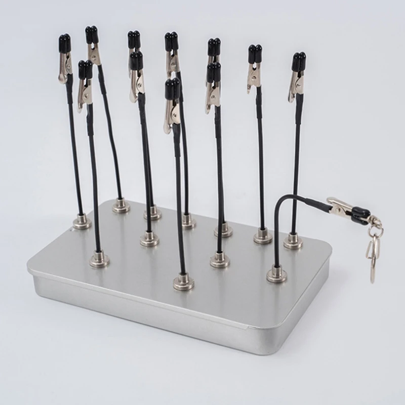 ABKJ-12Pcs Model Painting Stand Base Holder Magnetic Bendable Alligator Clip Sticks Set Modeling Tools For Airbrush