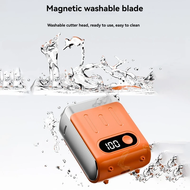 Portable Electric Shaver Travel Trimmer With Digital Display Electric Beard Shaver Shaving Tool Travel Shaver