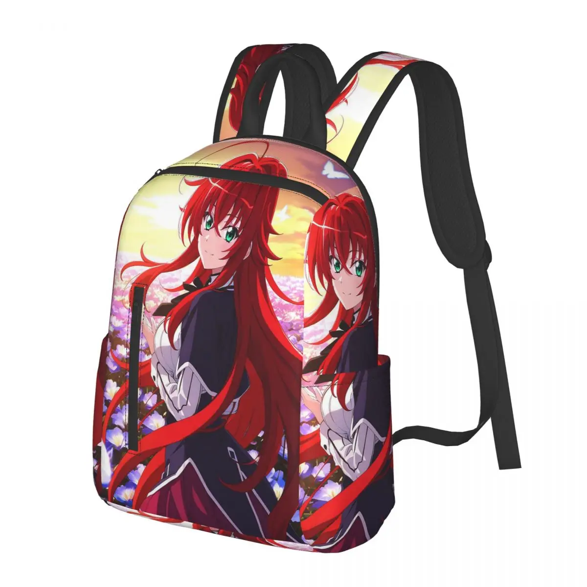 

High School DXD Hero Anime Student Backpack School Bag Hiking Travel Daypack for Boys Girls Bookbag Shoulder Bags