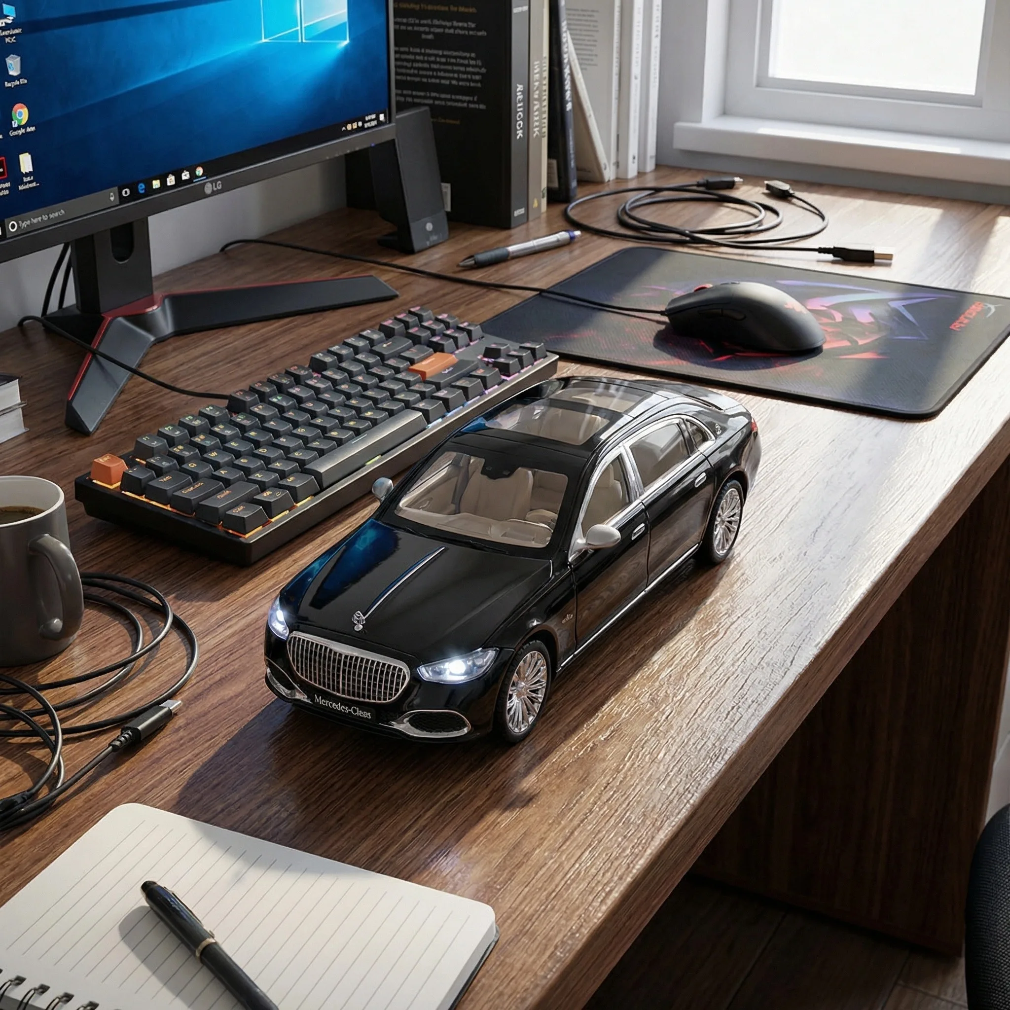 

Модель автомобиля Maybach S400 из сплава, масштаб 1:22, литая металлическая игрушечная машинка, имитация звука и света, коллекционная, детский подарок