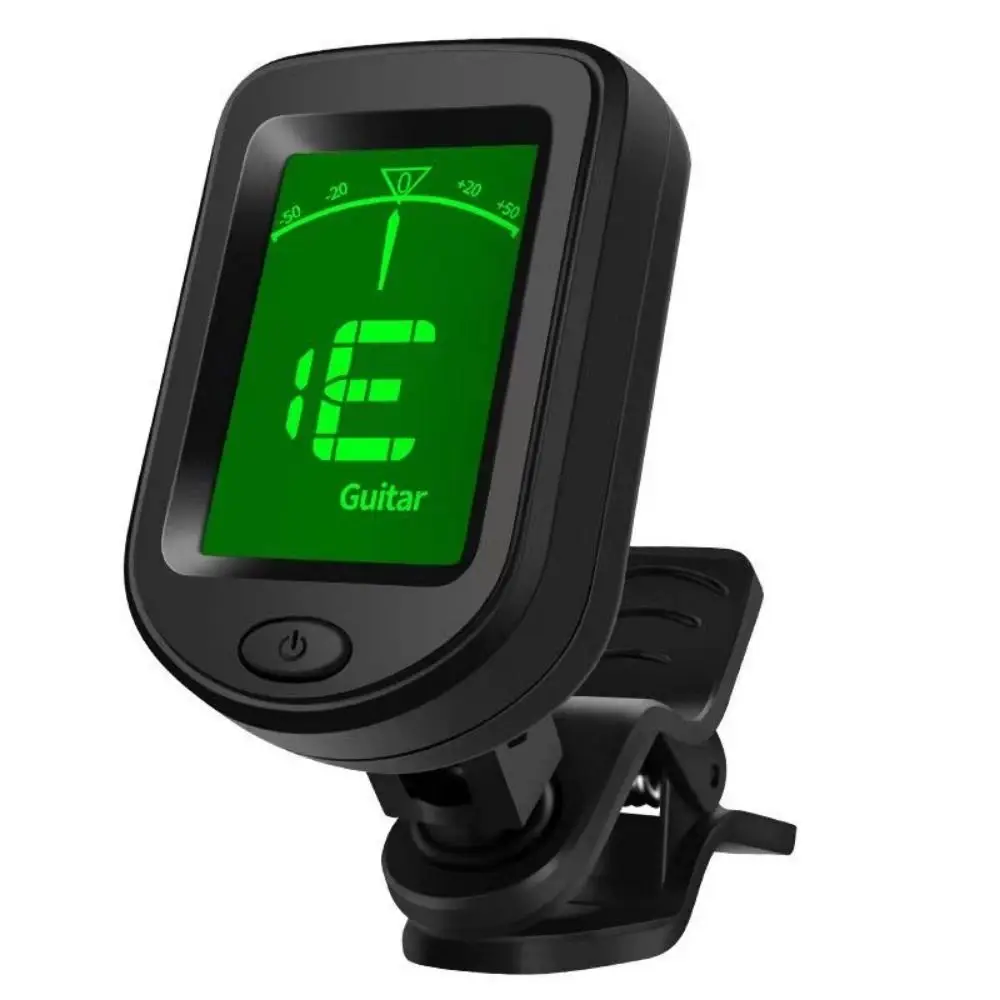 Clip on Guitar Tuner Mini Classical Black String Instruments Tuner LCD Screen Accurate Tuni Guitar Accessory