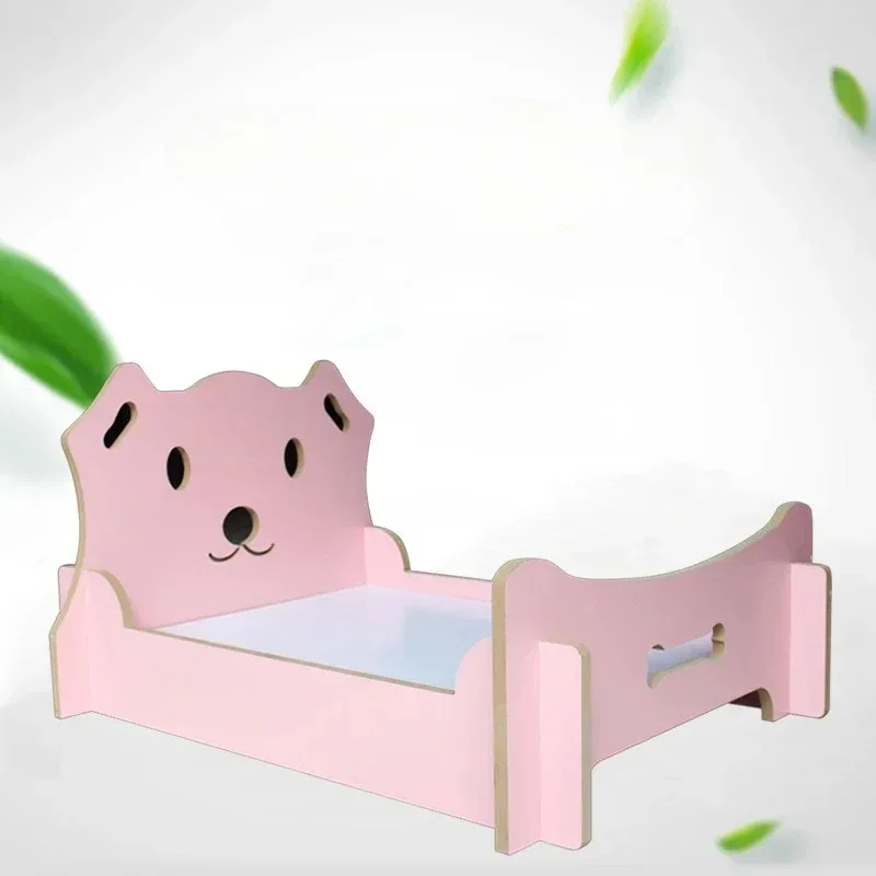 Cama grande para gatos con forma de nido para mascotas, cama para perros para todas las estaciones, jaula para gatos de juguete, suministros para mascotas, cuna de osito, cama para dormir para mascotas de menos de 15KG