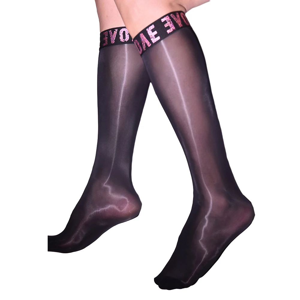 ホットな新ファッション靴下メンズストッキング伸縮性超薄型 1 Pc 快適な靴下ニーハイシルクロングソックスナイロン