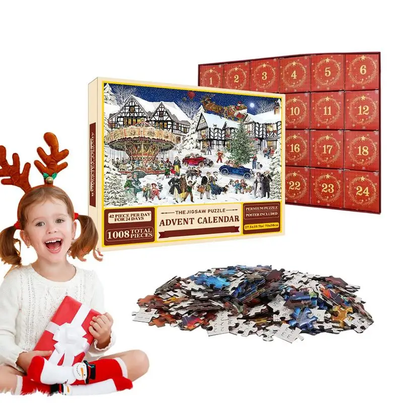 Advent Calendar Puzzle Creative Christmas Advent Calendar Puzzle 2024 Advent Calendar Novel Holiday Puzzles Christmas Countdown