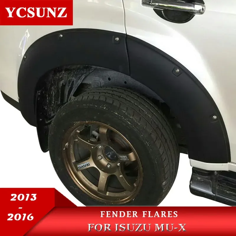 

6 inch Wheel Arch Fender Flares For Isuzu Mux 2013 2014 2015 2016 Mudguards Double Cabin Car Accessories Ycsunz