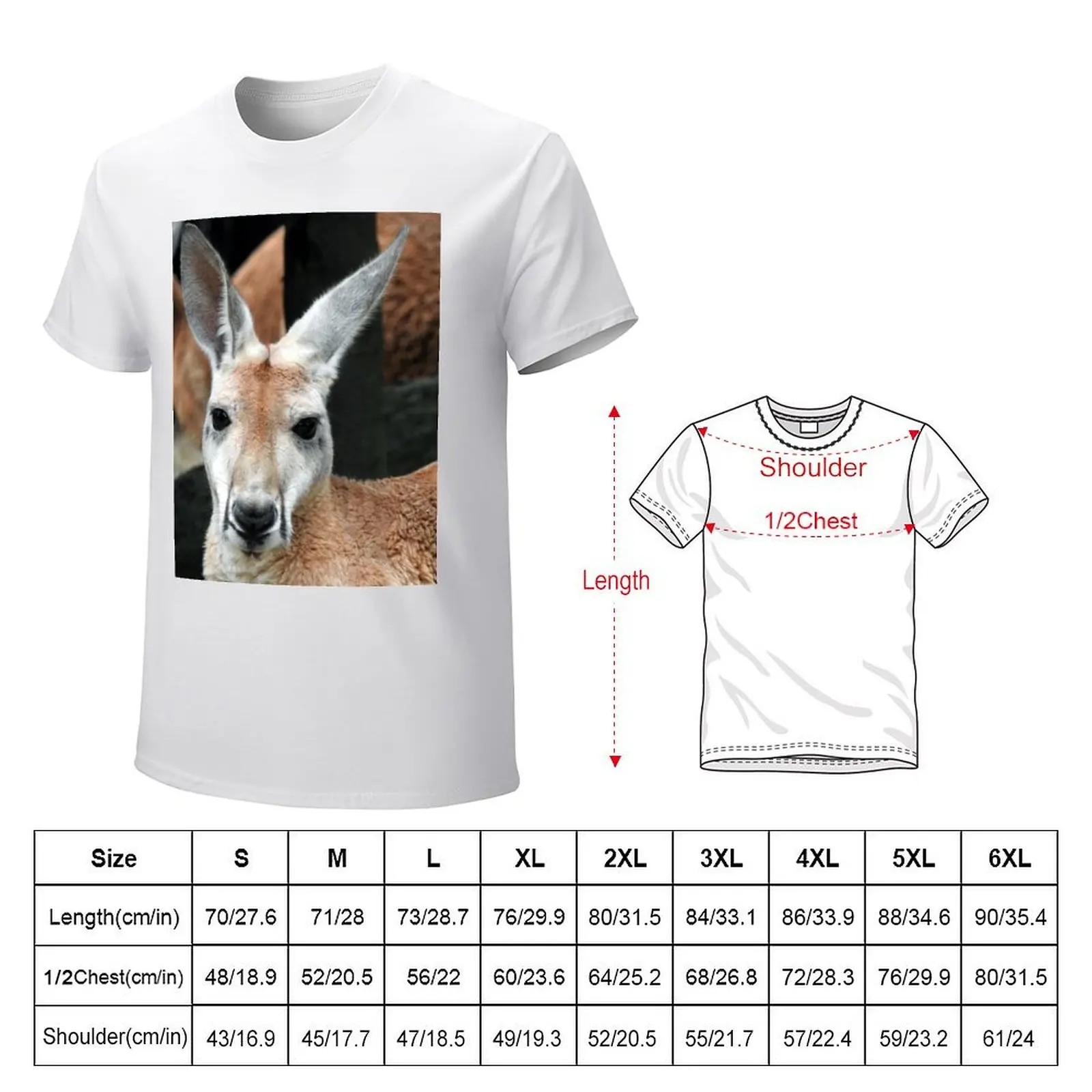 Red Kangaroo T-shirt funnys Blouse sublime mens graphic t-shirts hip hop