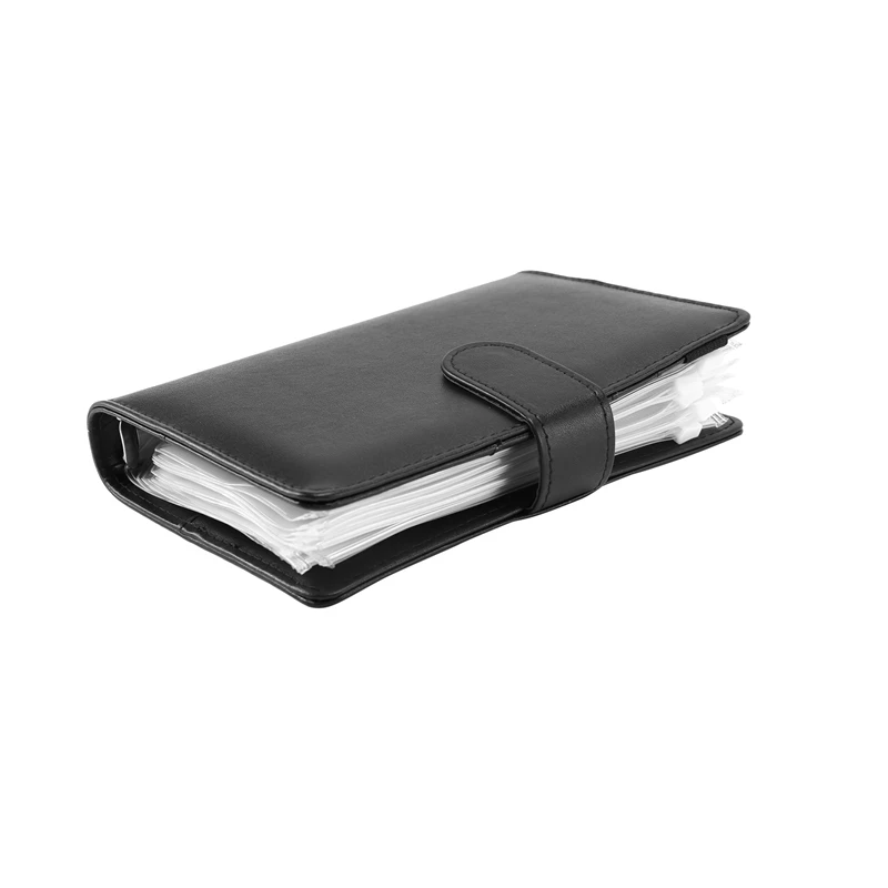 Plástico transparente A6 Binder Envelopes, à prova d'água Orçamento Envelope Sistema, Etiqueta Adesivos A, 24 Pcs