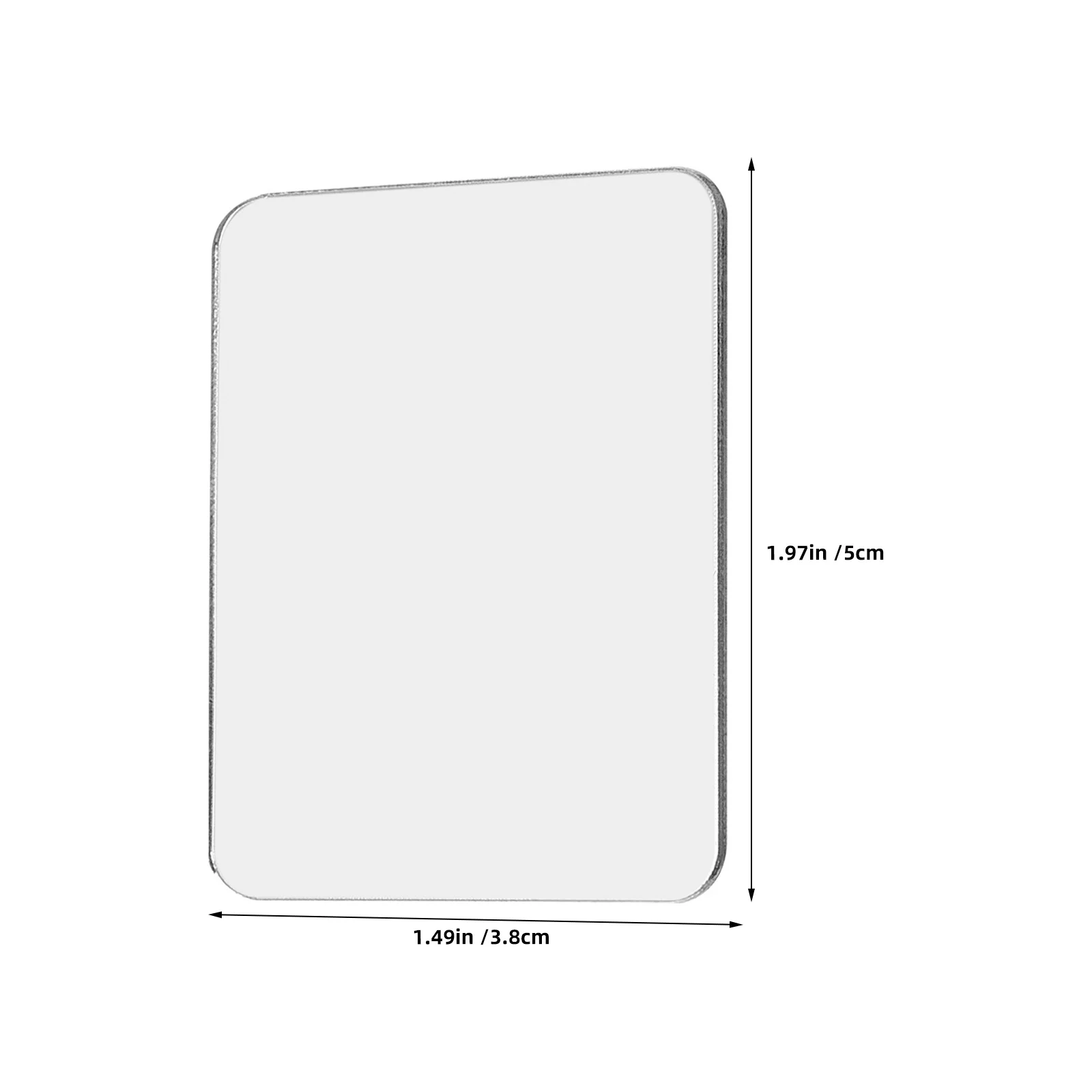 6 peças adesivo de espelho de maquiagem portátil decalque adesivo de charme acrílico para capa de telefone