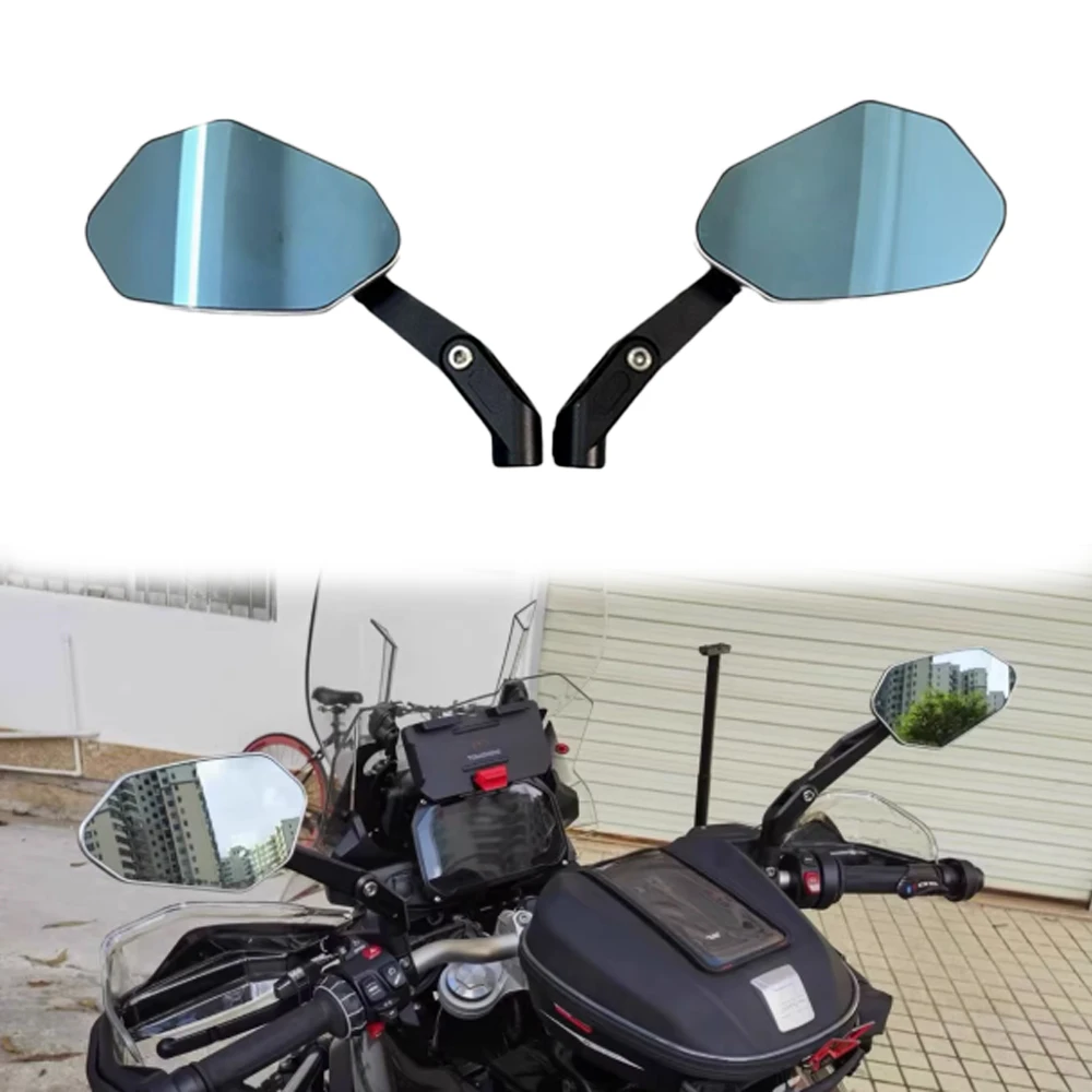 

For CFMOTO Folding Rearview Mirror Motorcycle Accessories For CF MOTO 800 MT-X 2024+ View Large Field of Wide Angle Reflector