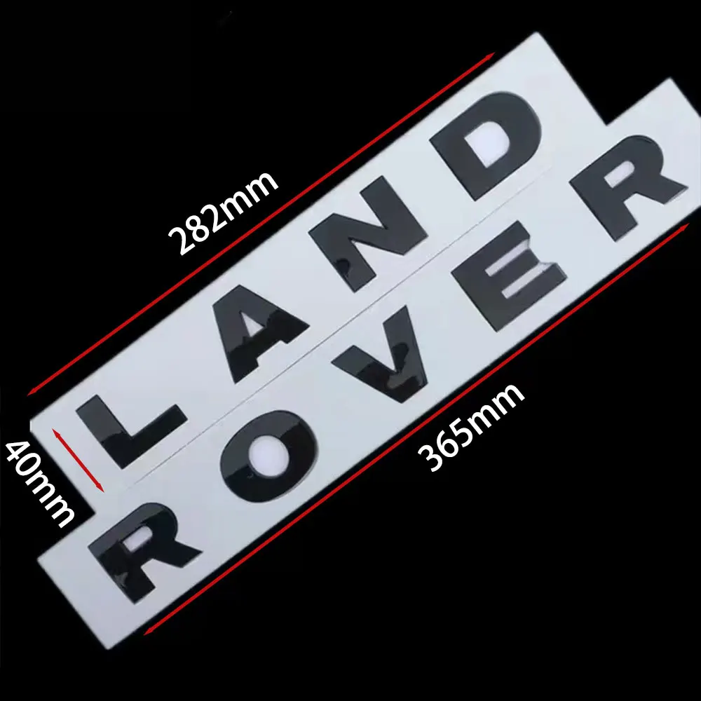 3D ABS Logo Land Rover Letters Sticker Car Front Hood Bonnet Emblem For Land Rover Defender Discovery Sport Evoque Accessories