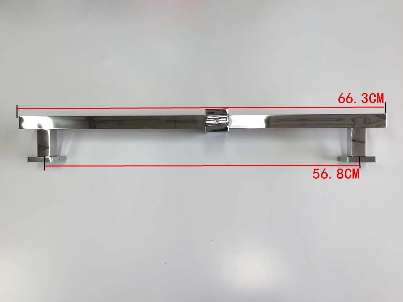 Imagem -03 - Chuveiro Barra Deslizante Placa Cromada de Alta Qualidade Aço Inoxidável 66cm 304