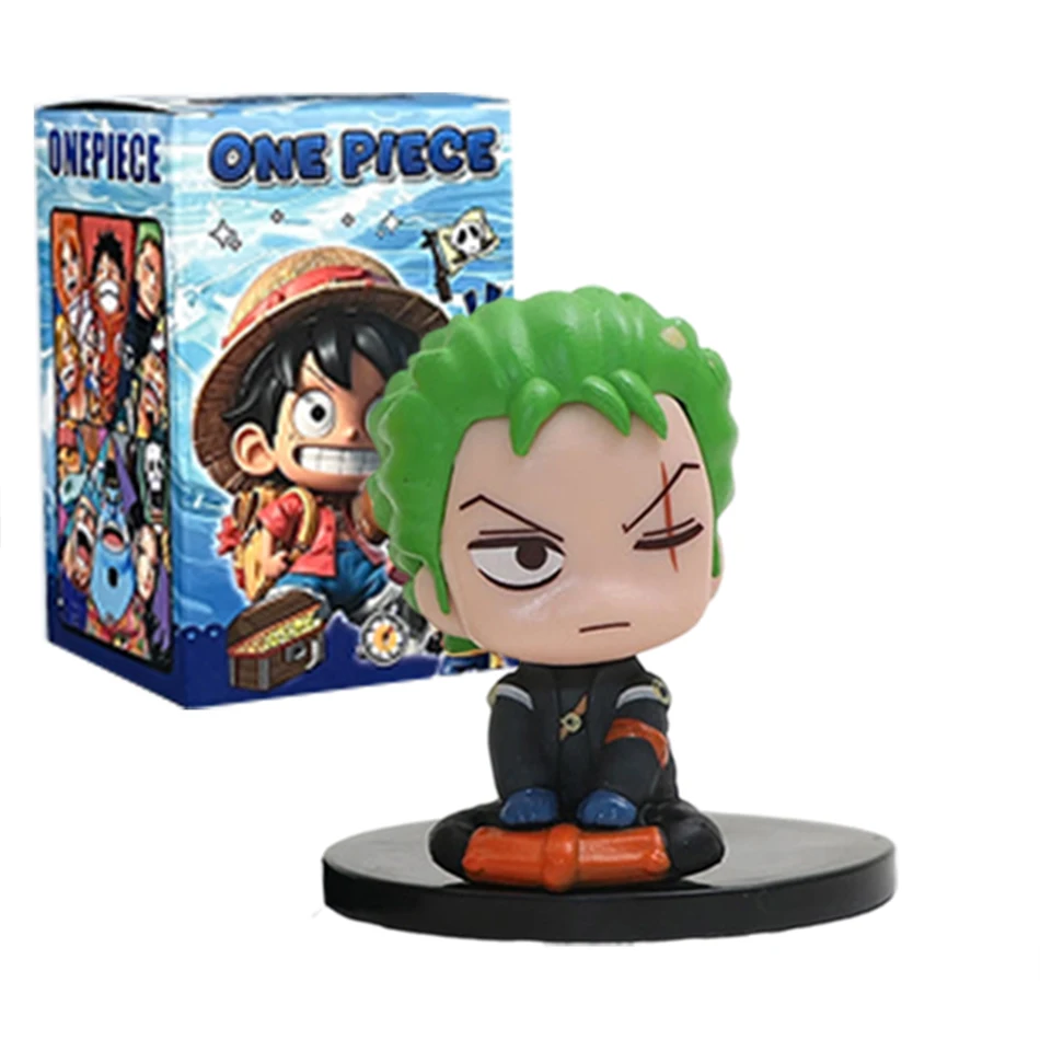 1-12 Stück Blindbox Anime One Piece Figur Luffy Roronoa Zoro 6cm Q-Version Actionfigur Niedliches Spielzeug Schreibtischdekoration Modell Geschenk – Detail 20